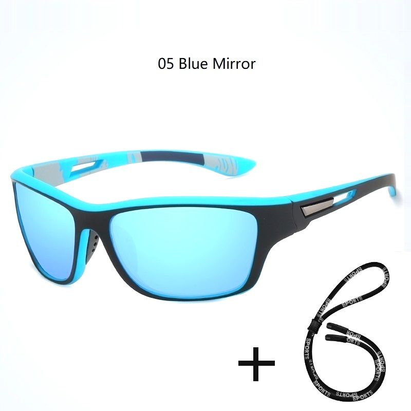 Nei Arrivée Polariséiert Sport Sonnebrëller Mat Kette Fir Männer Fraen Fëscherei Wanderen Anti-Blend Sonnebrëller Mark Designer Brëller UV400_voghion.com