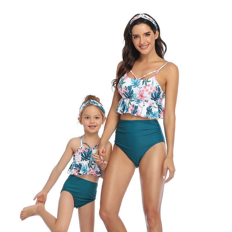 Mère et enfants famille maillot de bain bikini maillot de bain_voghion.com