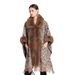 Woolen collar cape cape jacquard loose fringe plus-size woolen coat lady_voghion.com