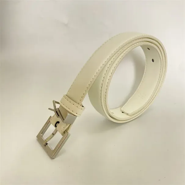 Herren für Damen 3,0 cm Breite Hochwertiger Herren-Designergürtel Schnalle Damenbund 6 Farben Optional Weiß Echt_voghion.com