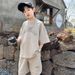 Mother & Kids Boys short-sleeved suit fashionable summer children's casual loose sportswear boys summer two-piece suit cross-border big children_voghion.com