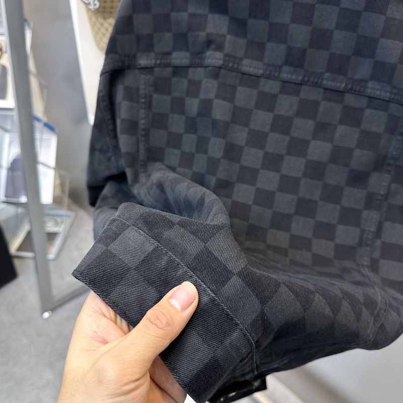 Men's Spring Jacket Digital Plaid Coat Men's Fashion  Jacket Trend B2BJE1199_voghion.com
