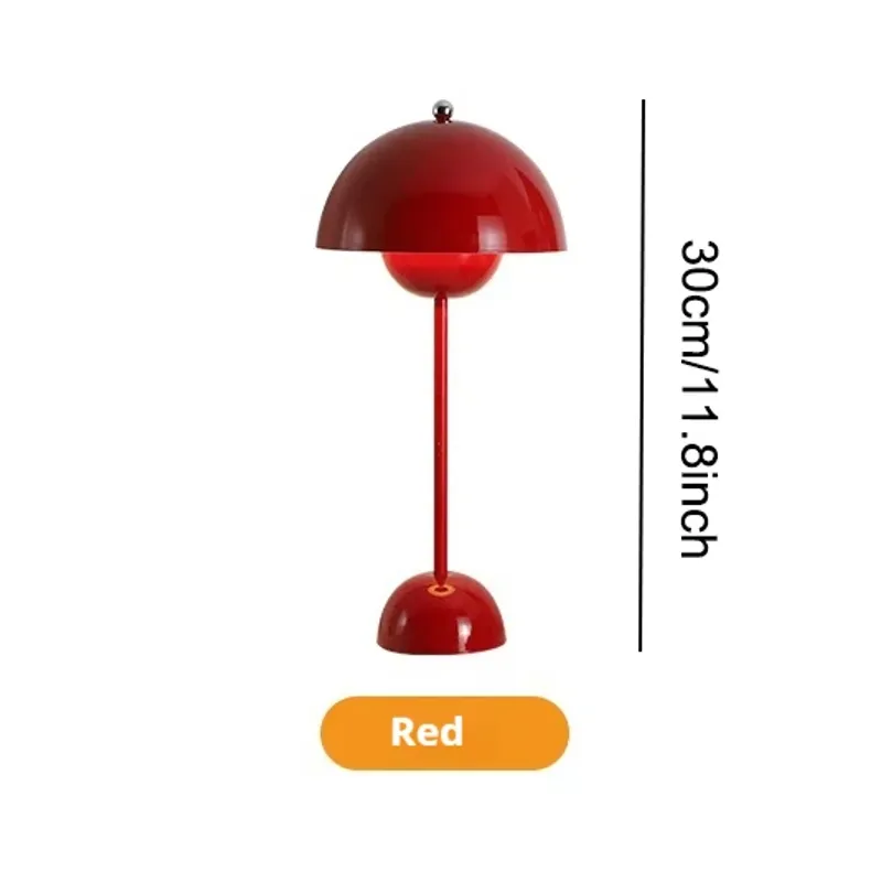 Table LED Lamp Desk Light Type-C Rechargeable Top Touch Switch Lantern Room Decoration Night Lights Alloy Material_voghion.com