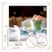 DIY acrylic arched semicircular seat card blank transparent acrylic party ornaments wedding table card_voghion.com