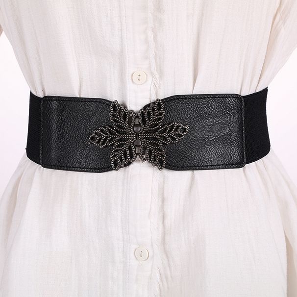 Naiste dekoratiivne elastne lai vöö Naiste elastne ülilai lihtne ja mitmekülgne naiste vöökoht elastne vöö_voghion.com