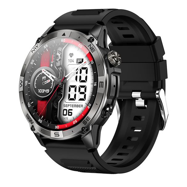HK08 Smartwatch Bluetooth Call Outdoor GPS Multi Sport Heart Rate Blood Oxygen Pressure Compass Men's Wristband_voghion.com