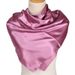 New Satin Women's Pure Color Headscarf Silk Solid Color 90 Satin Professional Stewardess Square Scarf Yw102_voghion.com