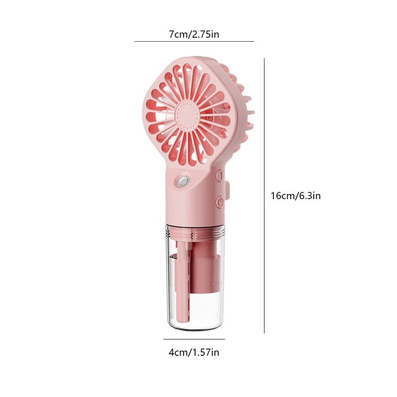 Ručni mini klima uređaj USB punjivi prijenosni ovlaživač zraka, hladnjak u spreju, ventilator za ovlaživanje zraka za dom/ured/spavaonicu_voghion.com