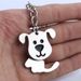 Portachiavi in metallo a forma di cucciolo, simpatico portachiavi mobile, regalo creativo_voghion.com