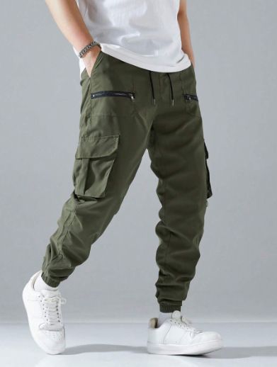 Men's Clothing Men's Work Pants Outdoor Pants Tide Men's Casual Pants_voghion.com