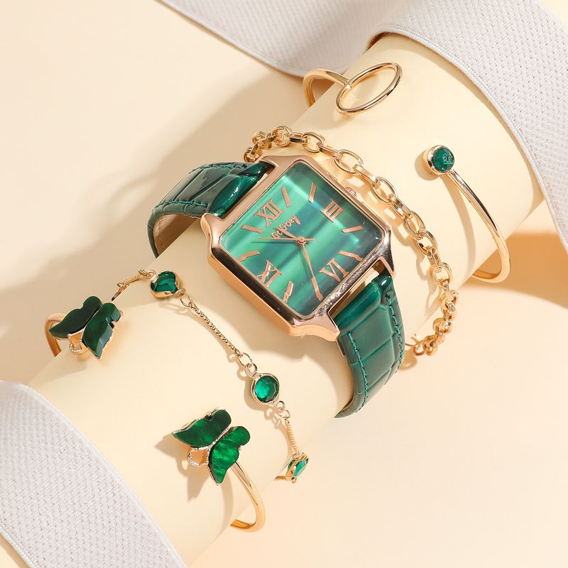 Women's Watch Gift Set Butterfly Bracelet Set Diamond Quartz Watch For Girlfriend Or Friend_voghion.com