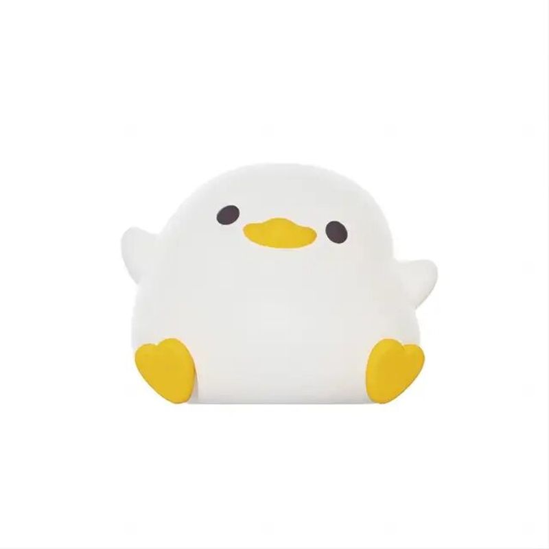 LED-Nachtlicht, niedliche Ente, Cartoon-Tiere, Silikonlampe für Kinder, Touch-Sensor, Timing, USB, wiederaufladbar, für Geburtstagsgeschenke_voghion.com