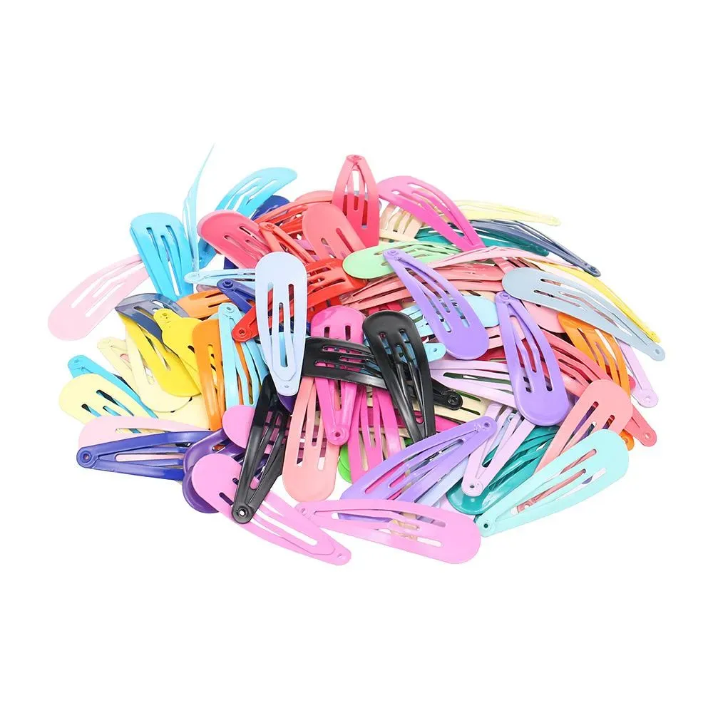 120 pezzi 5 cm Snap Color Clips BB Forcine per capelli Barrettes in metallo antiscivolo Strumento per parrucchieri per ragazze Donne Styling dei capelli_voghion.com
