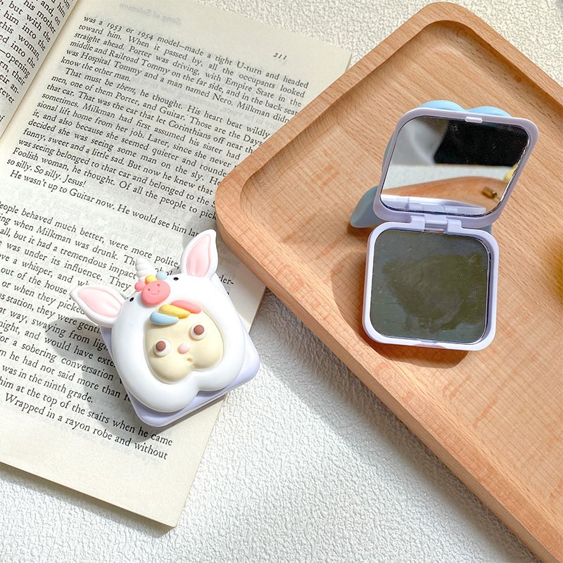 Adesivo per airbag per cellulare, supporto da tavolo stabile retrattile e specchio da trucco portatile, specchio per ritocchi_voghion.com