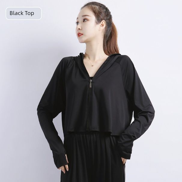 Γυναικείο μπλουζάκι προστασίας από την υπεριώδη ακτινοβολία UV για το καλοκαίρι του 2022, λεπτό, αναπνεύσιμο, μεταξωτό, αντιηλιακό, UPF50+_voghion.com