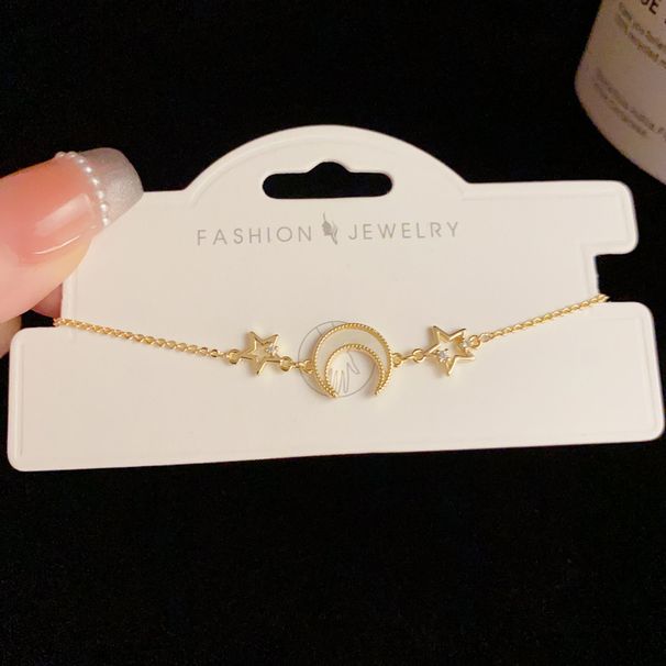 Bracciale in zircone alla moda, personalità unica, serie oro, leggero, lussuoso, versatile, semplice, di alta qualità._voghion.com