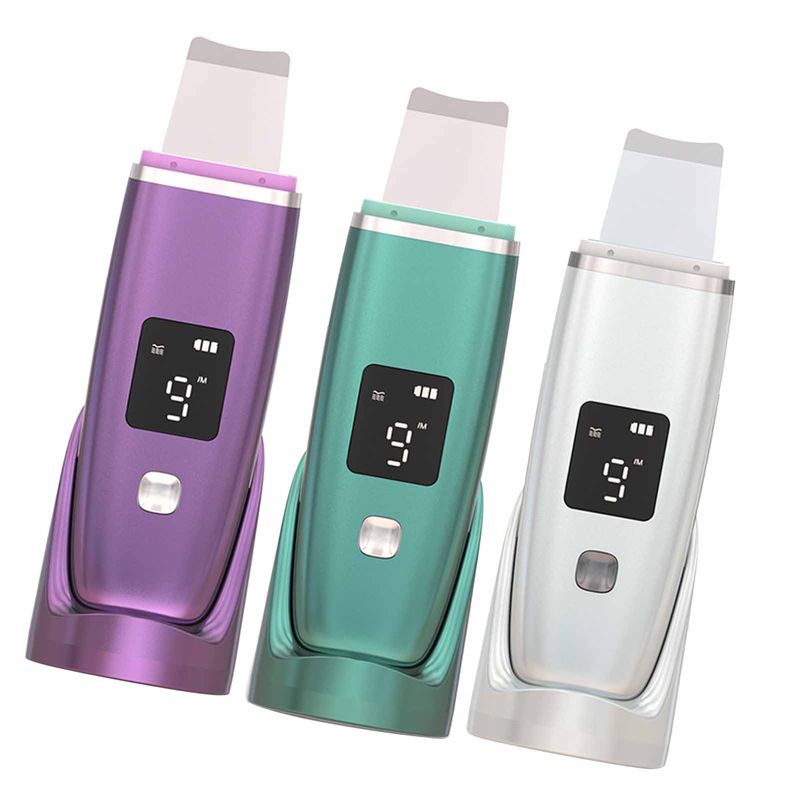 Skin Scrubber Face Spatula Positive Ion Vibration Blackhead Remover 4 Modes XAT_voghion.com