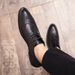 Euro Step Brogue Carved Pointed Lace-Up Leather For Men Spring New Business Formal British Style Office Shoes_voghion.com