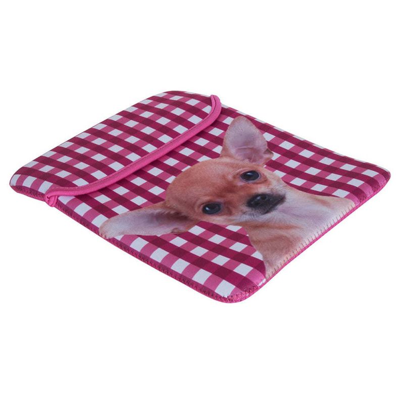 Biggdesign Neoprene Dog Patterned Pink Tablet Cover_voghion.com