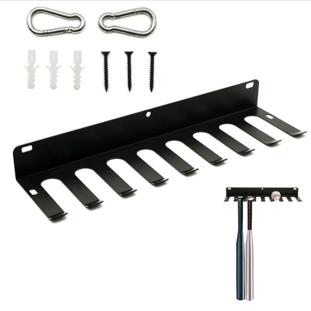 Cross-border Creative Metal Bat Storage Rack Wall-mounted Baseball Display Rack Simple Bat Bracket Baseball Bracket_voghion.com