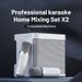 100W YS-203 portable professionelle Karaoke Duebelmikrofon Bluetooth-kompatibele Lautsprecher intelligent extern Karaoke-Gerät_voghion.com