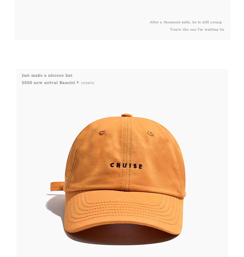 Ins Letter Duck Tongue Women's Internet Red Soft Top Baseball Trendy Korean Edition Casual Versatile Face Showing Small_voghion.com