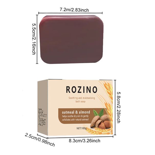 Oatmeal Almond Soap Fresh Delicate, Foam Is Tight, Mild, And Does Not Stimulate The Moisturizing Of Skin_voghion.com