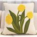 Modern Embroidered Tulip Pillow Cover - Decorative Cushion Case For Sofa/Bay Window (Stylish & Elegant Home Decor)_voghion.com