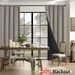 100% Blackout Curtains For Living Room - Rod Pocket Sun Blocking Thermal Insulated Drapes - Modern Style (Multiple Sizes & Colors)_voghion.com