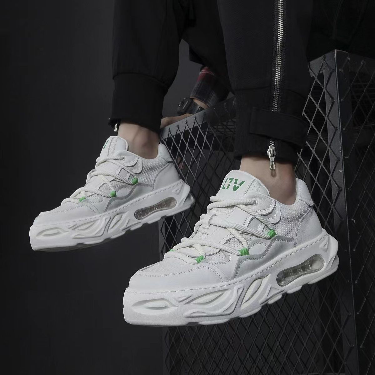 Zapatos de papá con suela de espuma de cuero vacuno, lanzamiento 2024_voghion.com