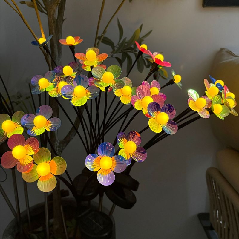 Balkon Solar Atmosphäre LED Blume Wasserdichte Outdoor Garten Landschaft Boden Stecker Dekorative Licht_voghion.com