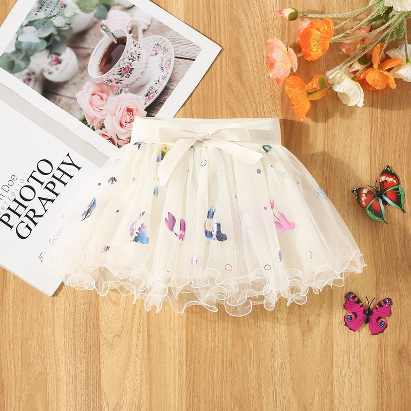 Baby Mädchen Sommer Meerjungfrau Pailletten Gaze Halb Rock Baby Mädchen Koreanische Version Modische Kurzen Rock_voghion.com