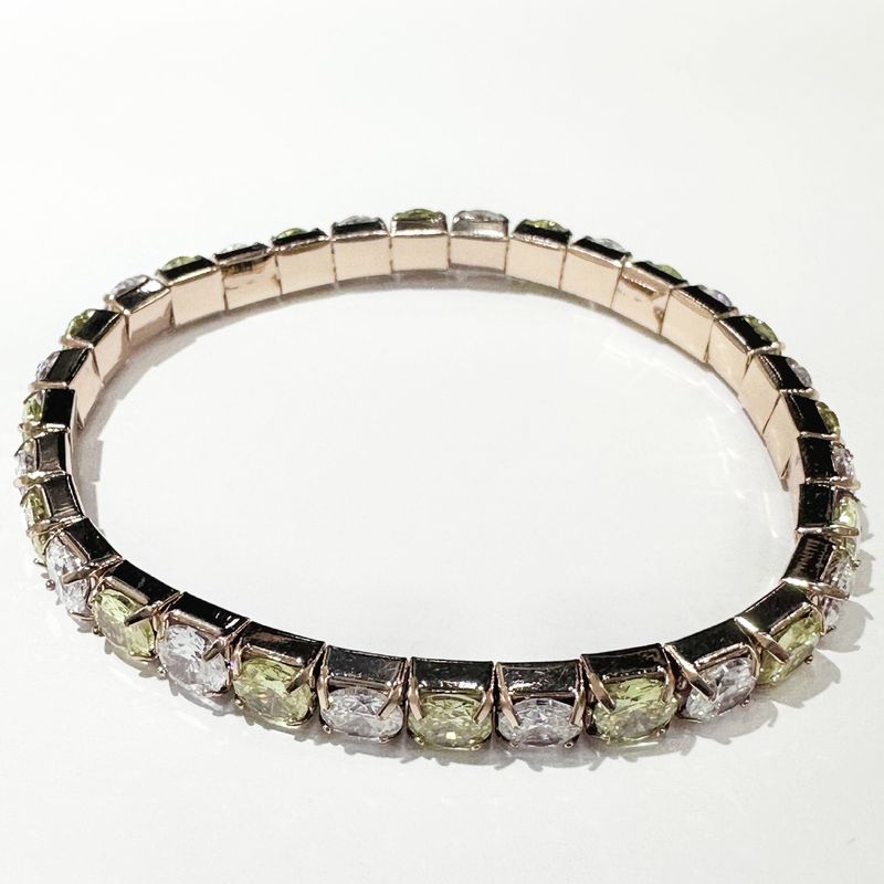 Fashion Versatile Zircon Elastic Bracelet 5.0 Simple Personality Ins Wind Multicolor Zircon Bracelet_voghion.com