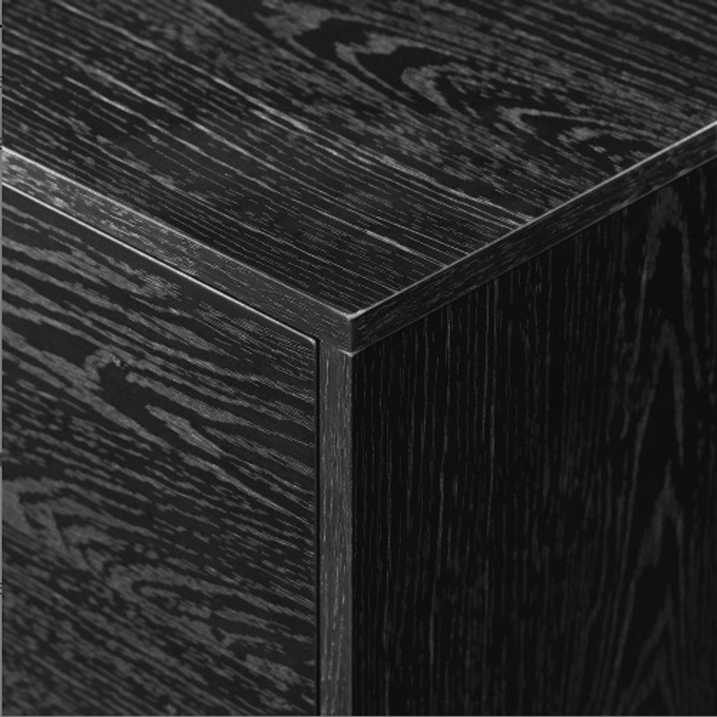 Contemporary 2-Door Minimalist TV Stand For TVs Up To 80 Inches Black_voghion.com