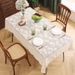 Summer New Tulip Jacquard Tablecloth Beige Lace Tablecloth Literary High End Dining Table Desk_voghion.com