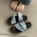 Thin Fitting Toe Slippers For Women's Outdoor Wear, New Summer Cross Wrap Sandals, Bohemian Style Straight Drag_voghion.com