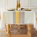 Minimalist Tablecloth – Striped Polyester Linen Blend – Non-Slip & Heat-Resistant – Rectangle Dining & Coffee Table Cover – Picnic Mat_voghion.com