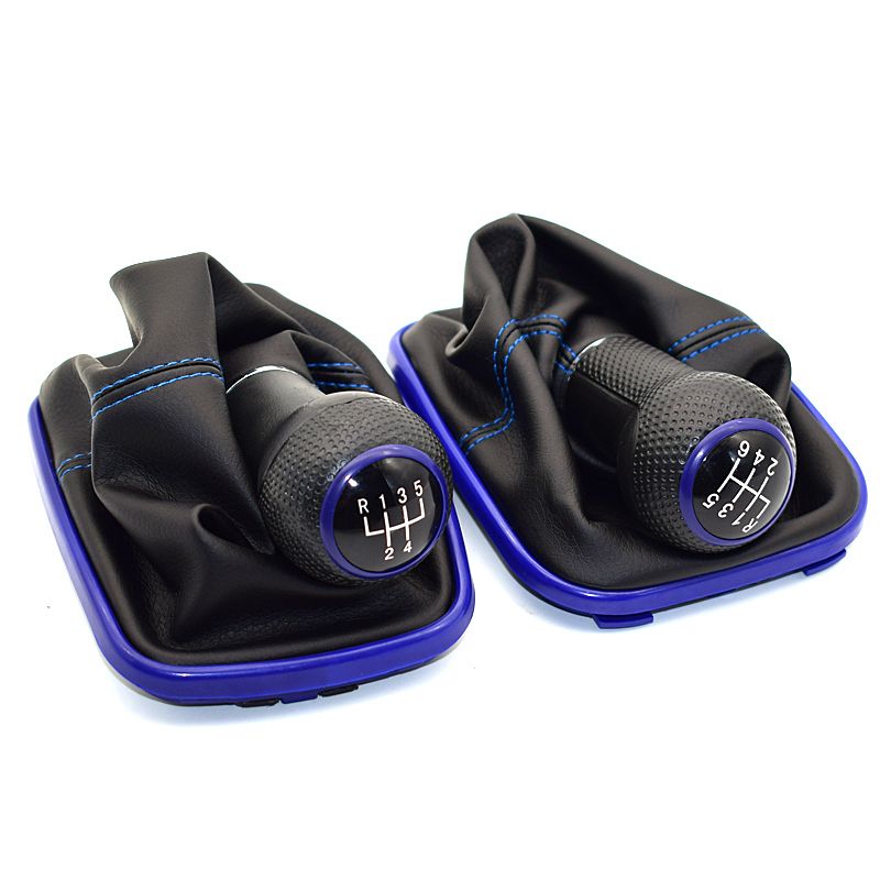 23mm For VW Golf IV 4 GTI R32 Bora Jetta 5 Speed Black Frame Gear Shift Knob Lever Gaiter Boot 1999-2004_voghion.com