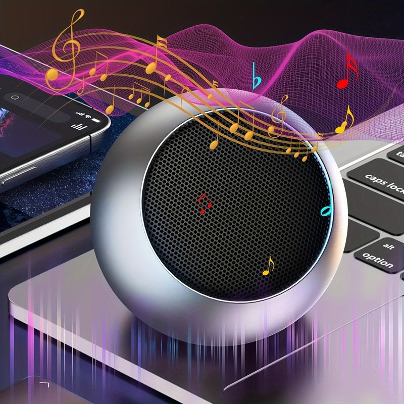 [Ventas calientes] Mini SoundMaster - Altavoz inalámbrico ultraportátil de 2,5 oz con sonido HD, graves profundos, micrófono incorporado, llamada manos libres, carga USB-C,_voghion.com