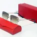 Designer-Sonnenbrille für Damen, Sommer, Strand, goldener Buchstabe auf der Linse, randlose, sechseckige Sonnenbrille, modischer Rahmen, unregelmäßig_voghion.com