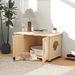 Cat Litter Box Enclosure With Sisal Scratching Doors And Adjustable Metal Feet_voghion.com