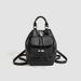 Simple Leisure PU Black Chain Bucket Bag 2025 Spring And Summer New Large Capacity Women's Bags_voghion.com