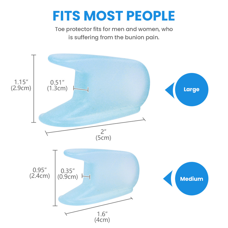 Dispositivo per dita in silicone Sumifun vendita caldo separatore per dita per correzione del piede coppia di due 2 dimensioni_voghion.com