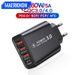 Carregador USB 60W Carregamento rápido Carregamento rápido 3.0 QC3.0 Telefone 4 portas tipo C Adaptador de parede PD para iPhone 14 13 X QC i_voghion.com