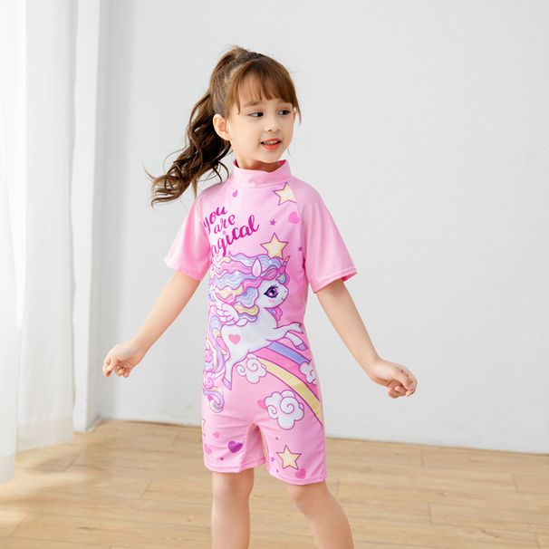 Baby clothesCartoon children's swimsuit cute boys and girls swimsuit small and medium children one-piece baby quick dry swimming loading_voghion.com