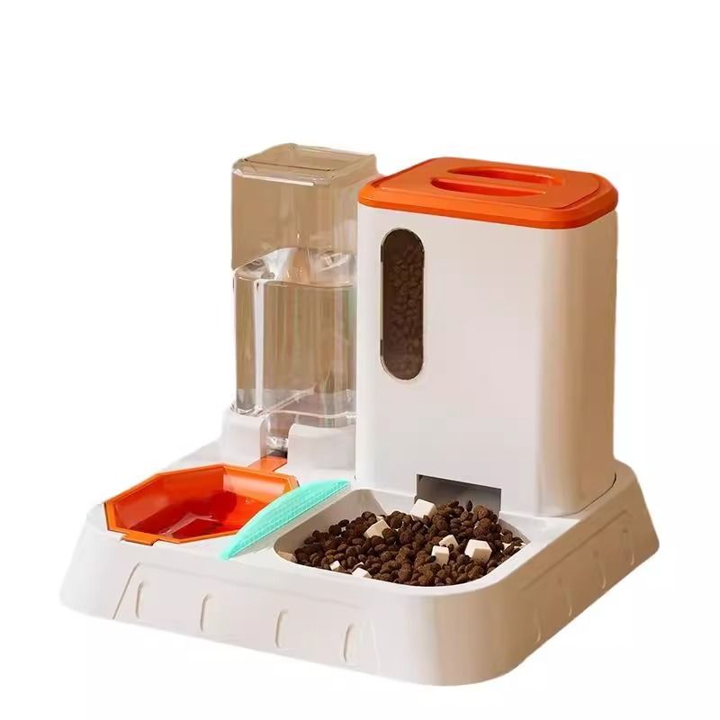 Cross border large pet feeder source direct sales cat drinking fountain new automatic feeding cat feeder_voghion.com