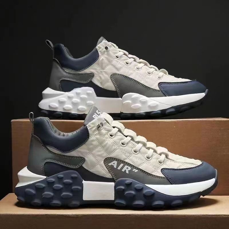 Scarpe da uomo morbide da ginnastica con fondo spesso antiscivolo papà alla moda scarpe casual da corsa Argan_voghion.com