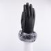 Hebei Genuine Leather For Women Winter Fleece-Lined Fingerless Touchscreen Rabbit Fur Double-Line Handmade Sheepskin_voghion.com