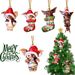 Christmas Merry Gremlins Gizmo Acrylic Santa Hat Pendant Decor Tree Xmas_voghion.com