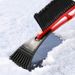 Vehicle three-in-one multi-function snow shovel with removable long handle with brush to clean winter deicing shovel_voghion.com